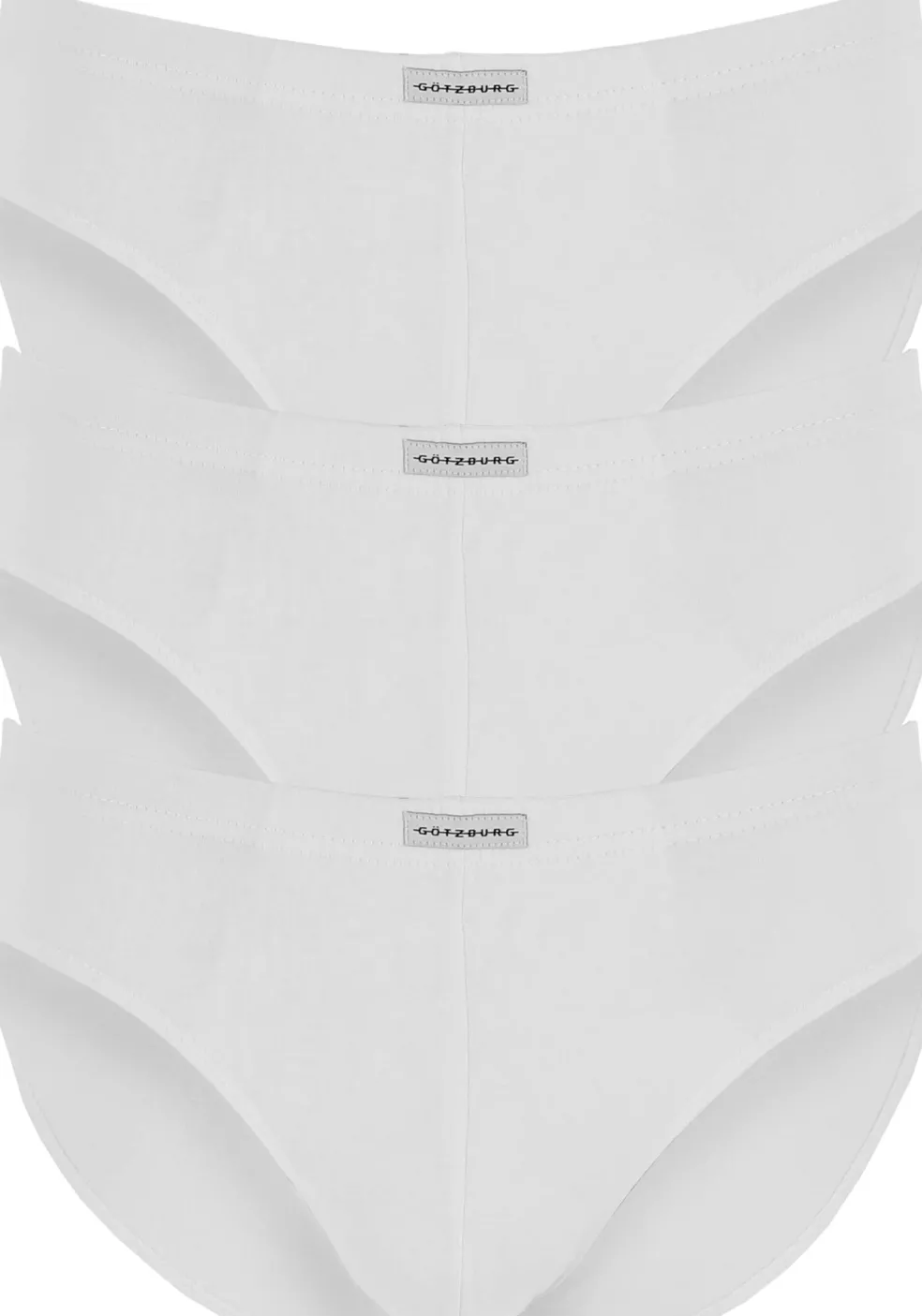 Gotzburg heren slips (3-pack), wit