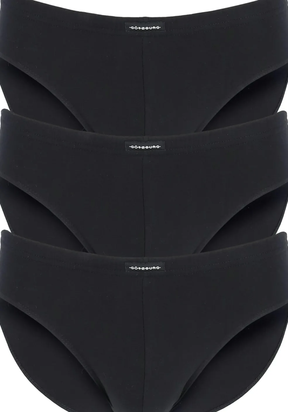 Gotzburg heren slips (3-pack), zwart