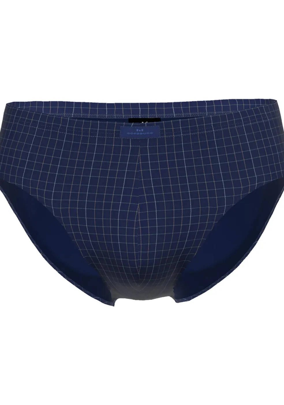 Gotzburg heren sport slip (1-pack), donkerblauw geruit