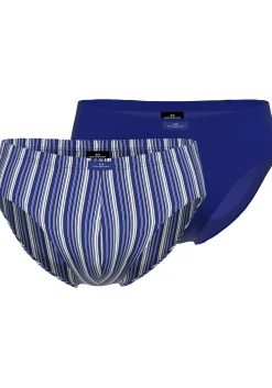 Gotzburg heren sport slip (2-pack), donkerblauw gestreept