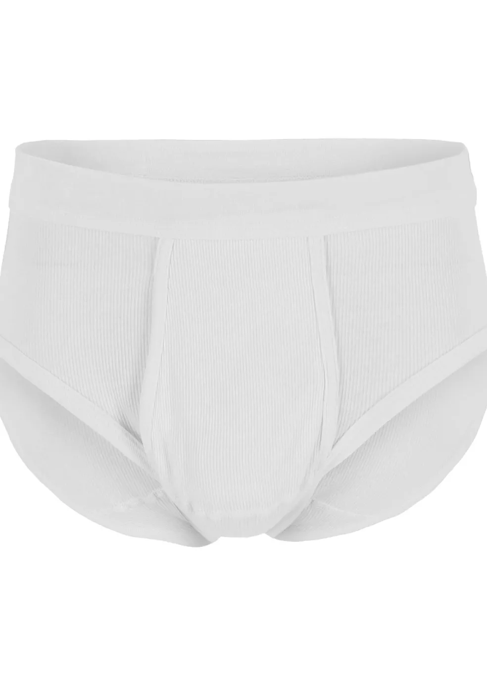 Gotzburg slips doppelripp (2-pack), heren slips met gulp, wit