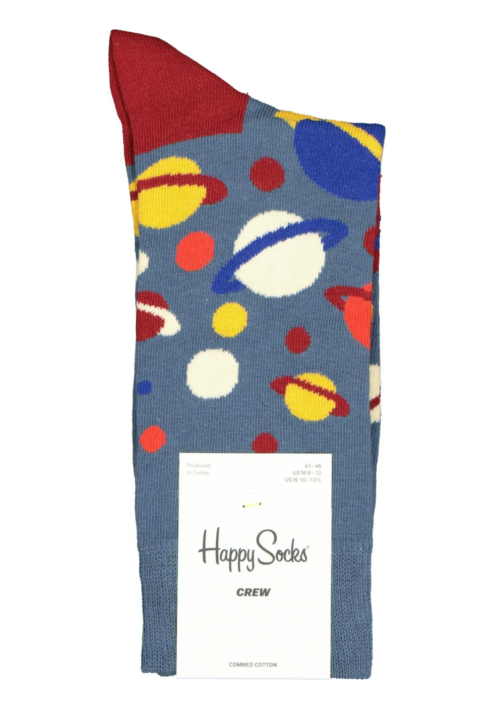 Happy Socks The Milky Way Sock, planeten in het blauw