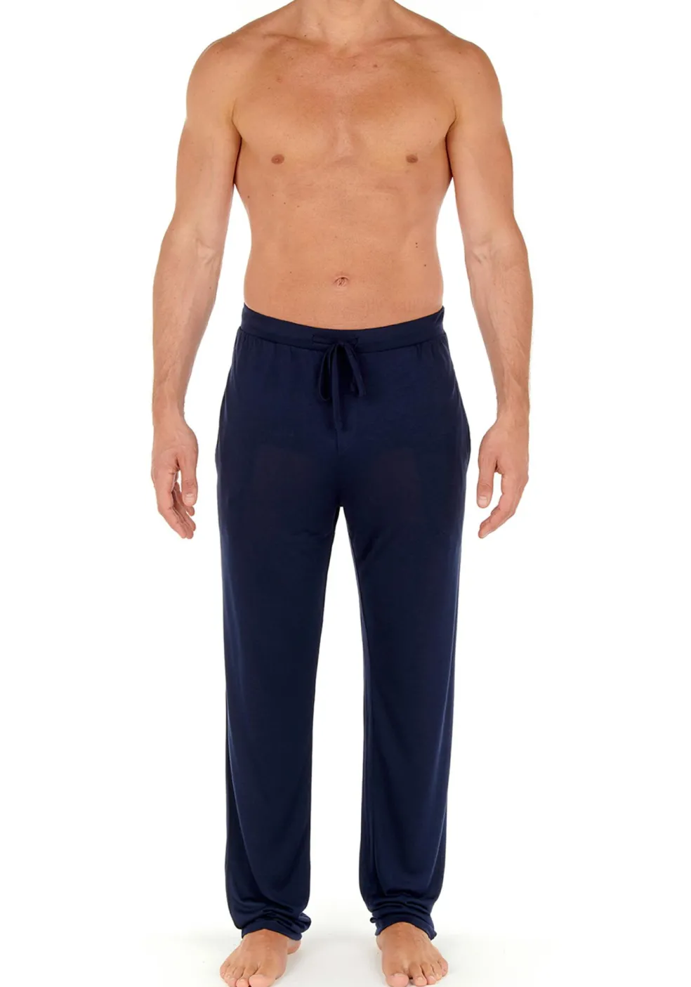 HOM Cocooning trousers, heren loungebroek, donkerblauw