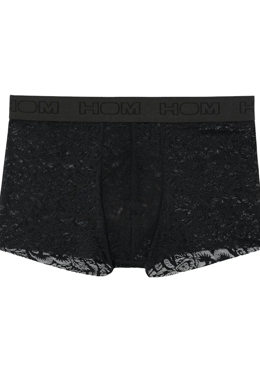 HOM Free cut lace trunk (1-pack), heren boxer, zwart
