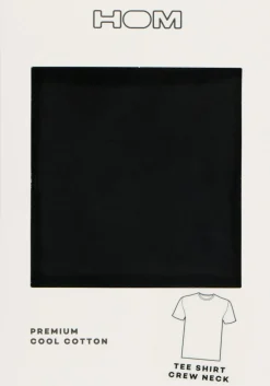 HOM Harro New T-shirt (1-pack), O-hals, zwart