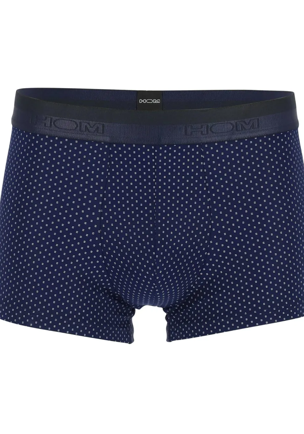 HOM Max boxer briefs (1-pack), heren boxer microfiber kort, donkerblauw dessin