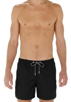 HOM Sea life beach boxer, heren zwemshort, zwart