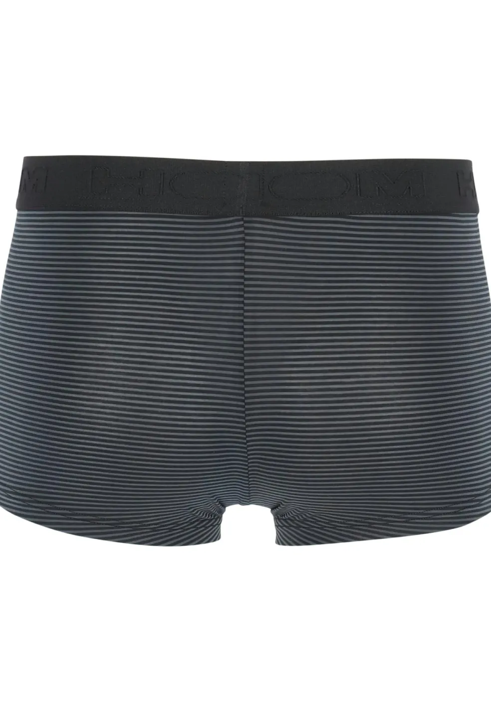 HOM Simon boxer briefs HO1 (1-pack), heren boxer met horizontale gulp, zwart gestreept