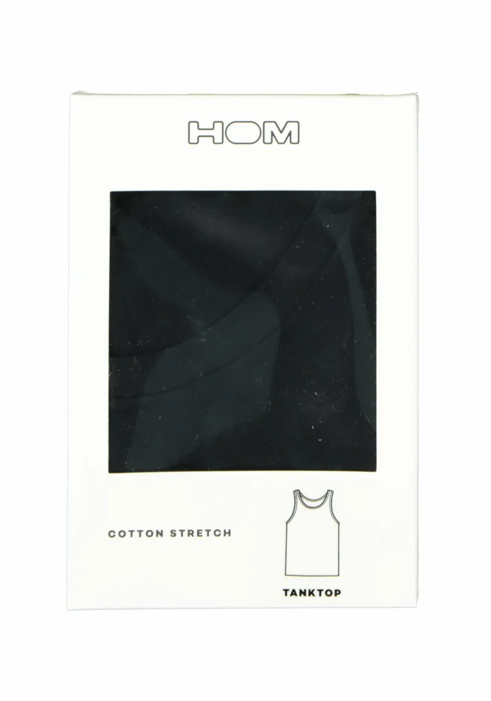 HOM Supreme Cotton tanktop (1-pack), heren singlet, zwart