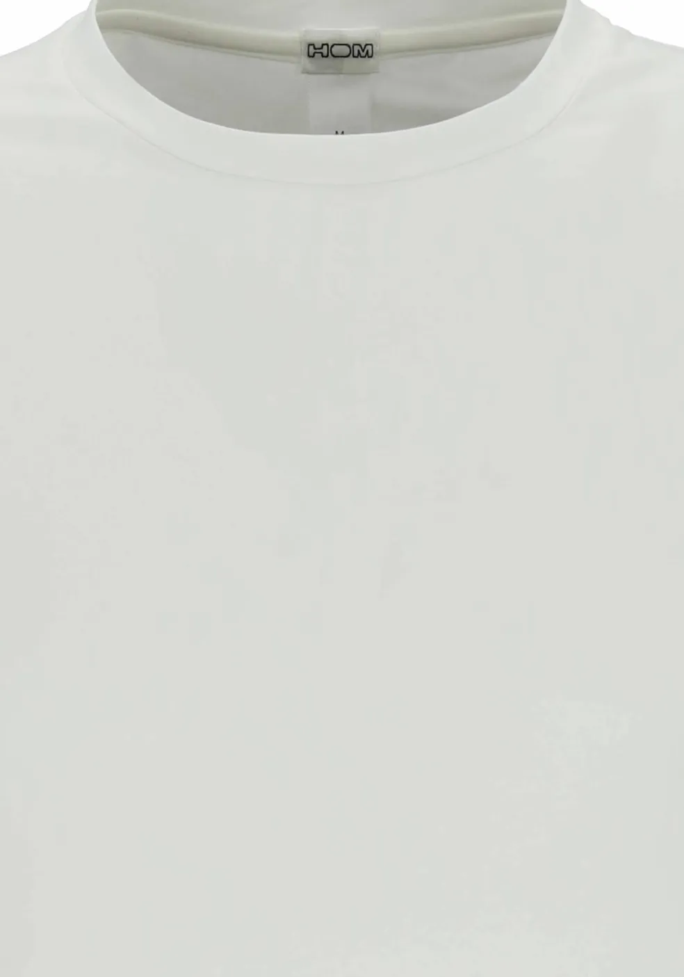 HOM Supreme Cotton tee-shirt (1-pack), heren T-shirt O-hals, wit