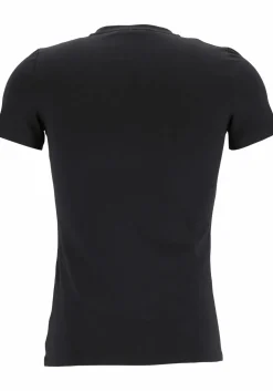 HOM Supreme Cotton tee-shirt (1-pack), heren T-shirt V-hals, zwart