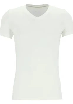 HOM Tencel soft tee-shirt v neck (1-pack), heren T-shirt V-hals, wit