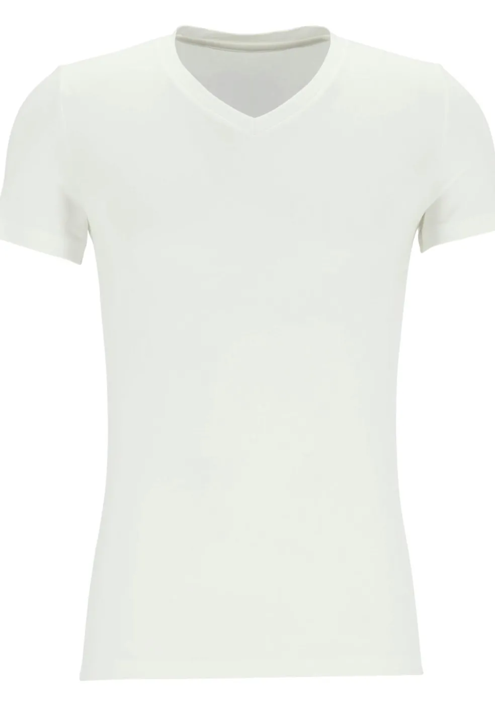 HOM Tencel soft tee-shirt v neck (1-pack), heren T-shirt V-hals, wit