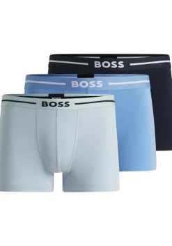 HUGO BOSS Bold trunks (3-pack), heren boxers kort, drie tinten blauw