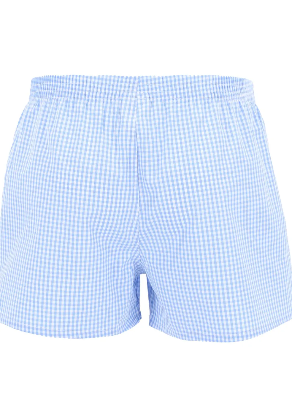 HUGO BOSS boxershorts woven (2-pack), heren boxers wijd model, lichtblauw geruit en gestreept
