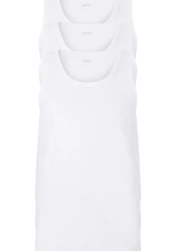 HUGO BOSS Classic Tanktops regular fit (3-pack), heren singlets O-hals, wit