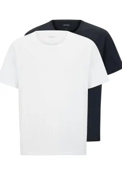 HUGO BOSS Comfort T-shirts relaxed fit (2-pack), heren T-shirts O-hals, blauw
