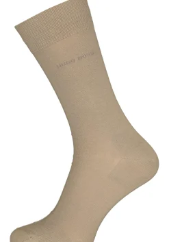 HUGO BOSS Cotton Uni (2-pack), herensokken katoen, beige