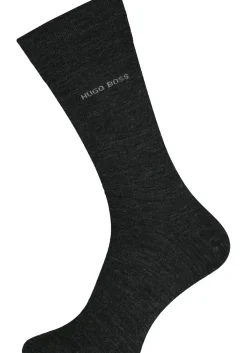 HUGO BOSS John uni (1-pack), herensokken wol met katoen, antraciet