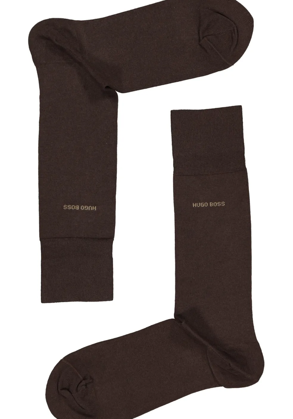 HUGO BOSS Marc uni (1-pack), herensokken katoen, donkerbruin