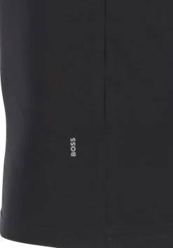 HUGO BOSS Modern stretch T-shirts slim fit (2-pack), heren T-shirts O-hals, zwart