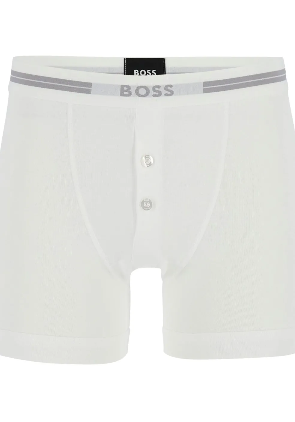 HUGO BOSS Original retro trunk (1-pack), heren boxer normale lengte met gulp, wit
