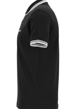 HUGO BOSS Paddy regular fit polo, heren polo korte mouw, zwart (contrast)