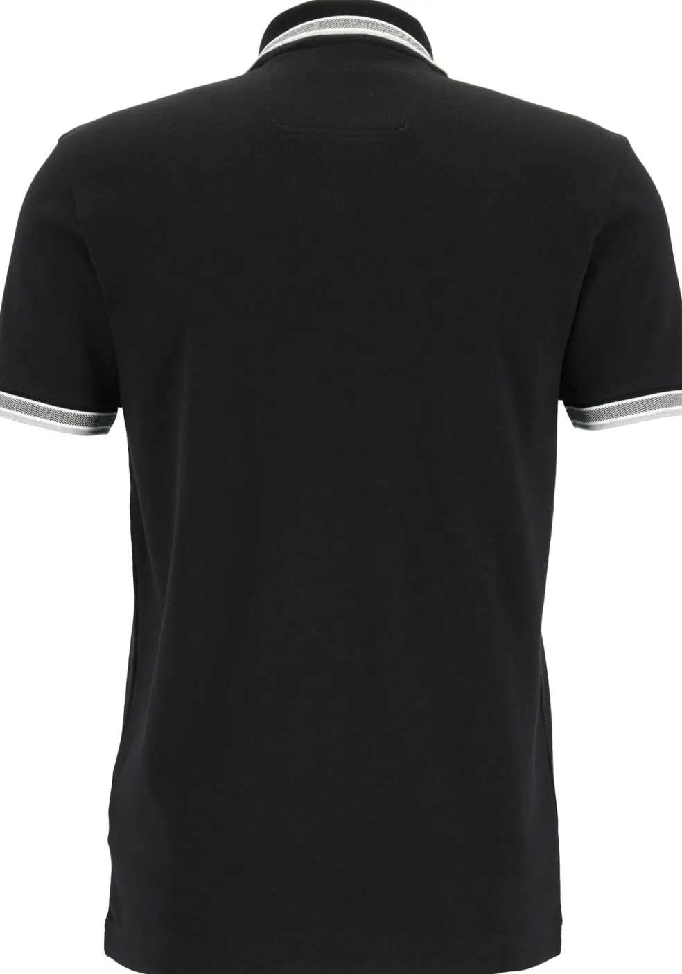 HUGO BOSS Paddy regular fit polo, heren polo korte mouw, zwart (contrast)