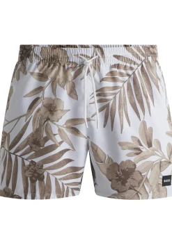 HUGO BOSS Piranha swim shorts, heren zwembroek, natuur dessin