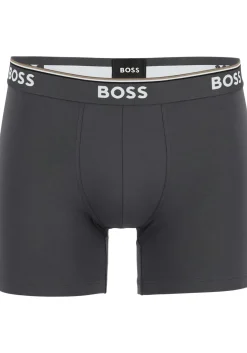 HUGO BOSS Power boxer briefs (3-pack), heren boxers normale lengte, navy, blauw, grijs