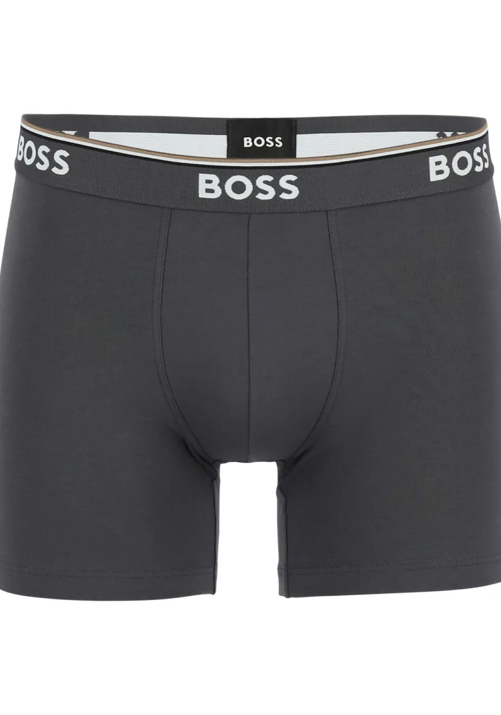 HUGO BOSS Power boxer briefs (3-pack), heren boxers normale lengte, navy, blauw, grijs