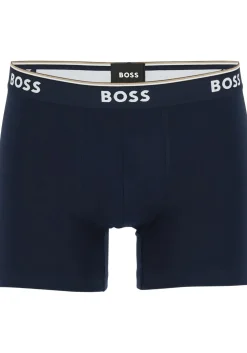 HUGO BOSS Power boxer briefs (3-pack), heren boxers normale lengte, navy, blauw, grijs