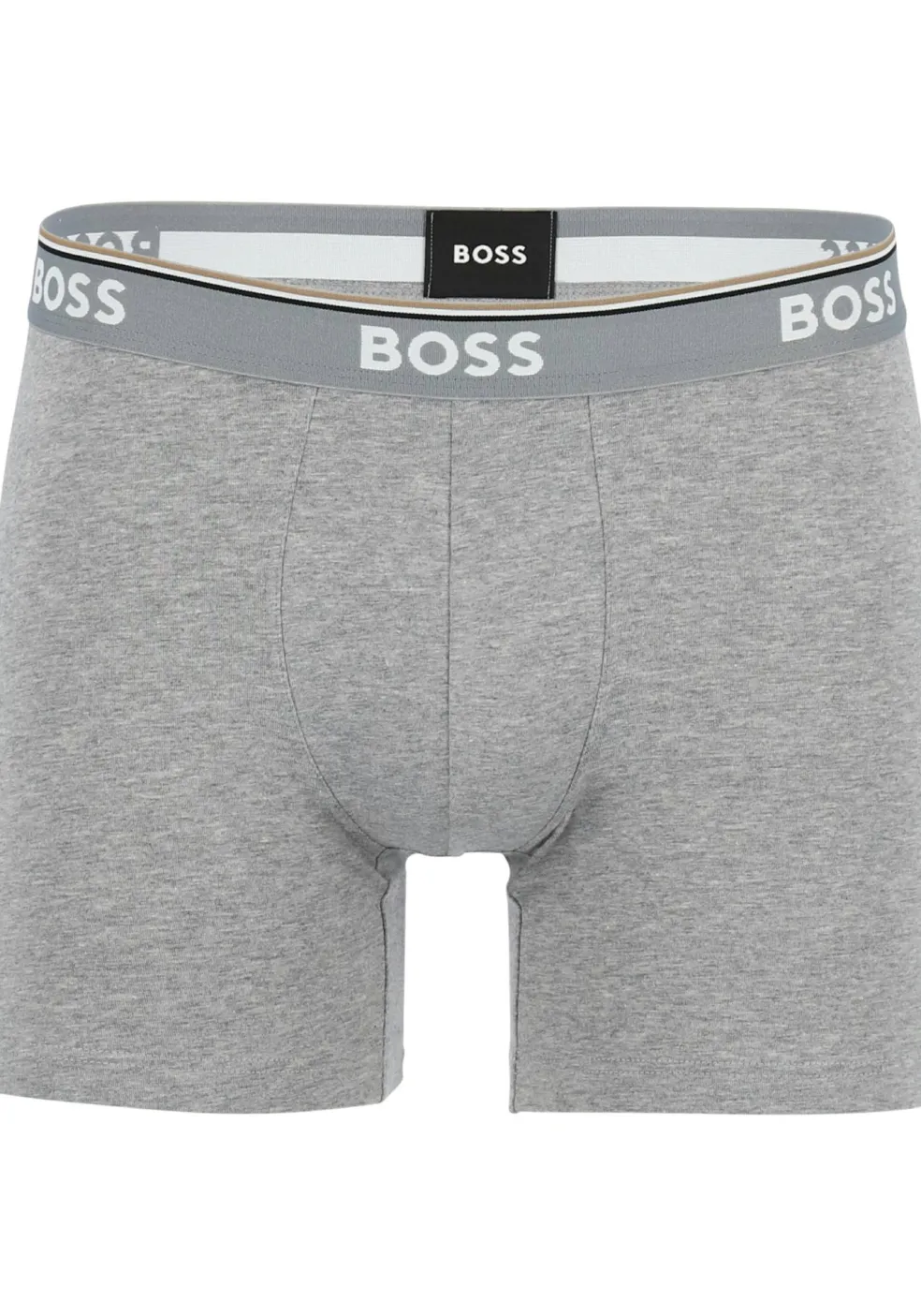 HUGO BOSS Power boxer briefs (3-pack), heren boxers normale lengte, grijs, grijs, zwart