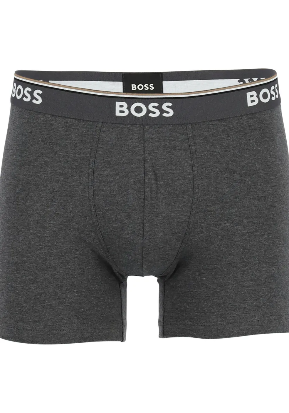 HUGO BOSS Power boxer briefs (3-pack), heren boxers normale lengte, grijs, grijs, zwart