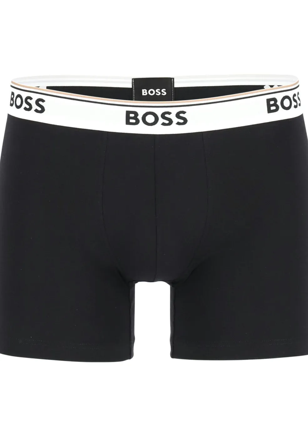 HUGO BOSS Power boxer briefs (3-pack), heren boxers normale lengte, zwart met witte band