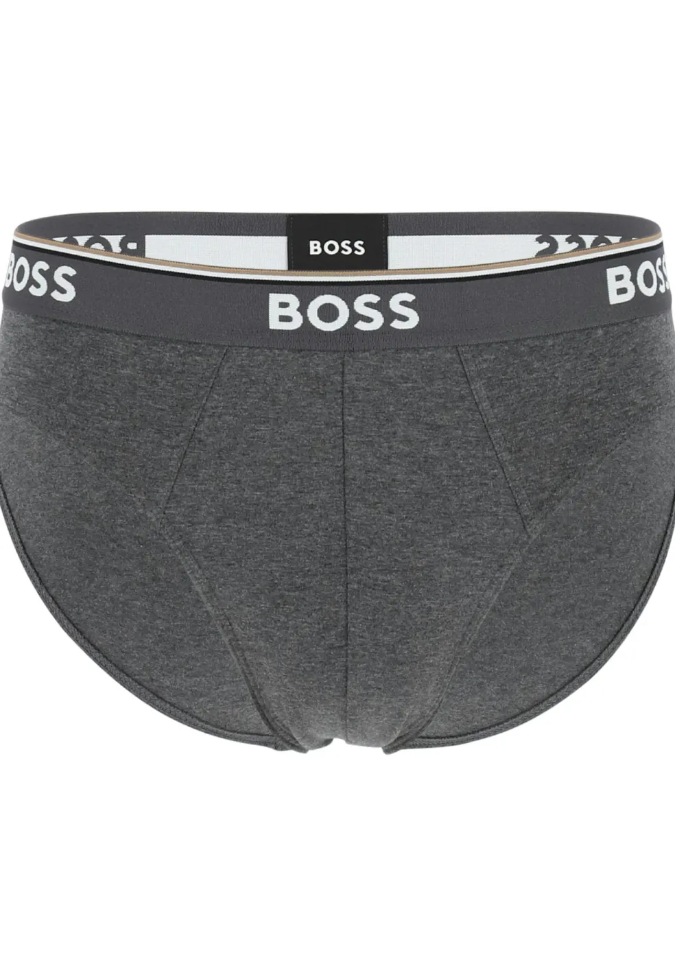 HUGO BOSS Power briefs (3-pack), heren slips, grijs, grijs, zwart