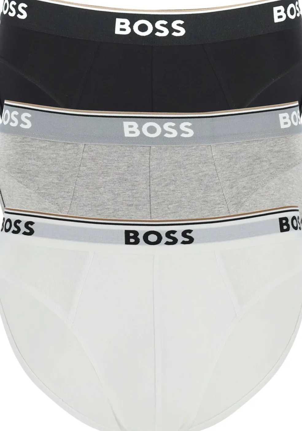 HUGO BOSS Power briefs (3-pack), heren slips, zwart, grijs, wit