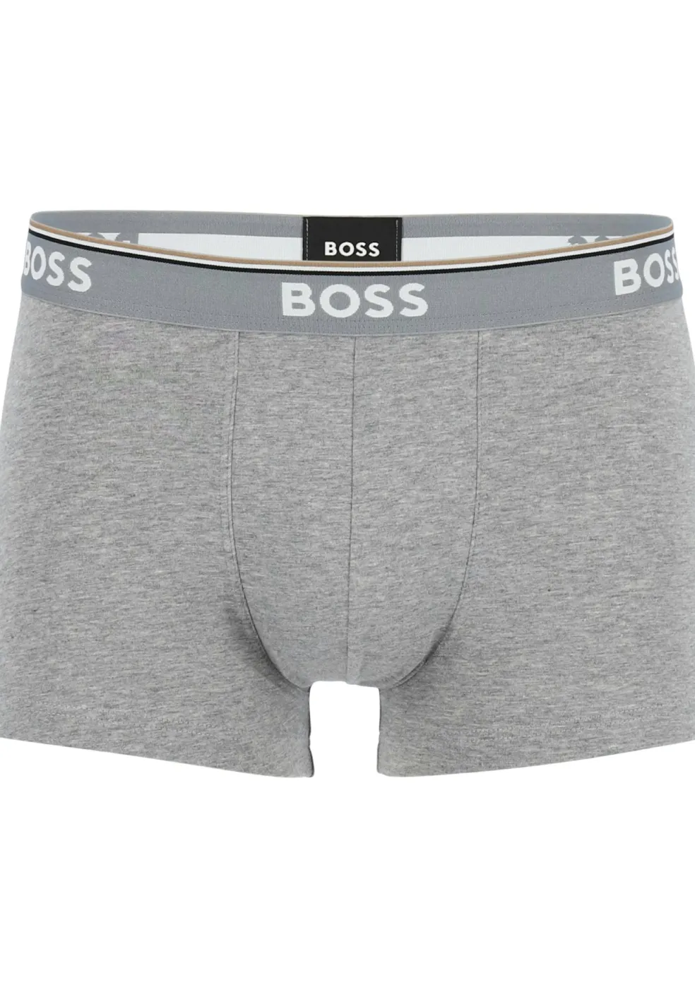 HUGO BOSS Power trunks (3-pack), heren boxers kort, grijs, grijs, zwart