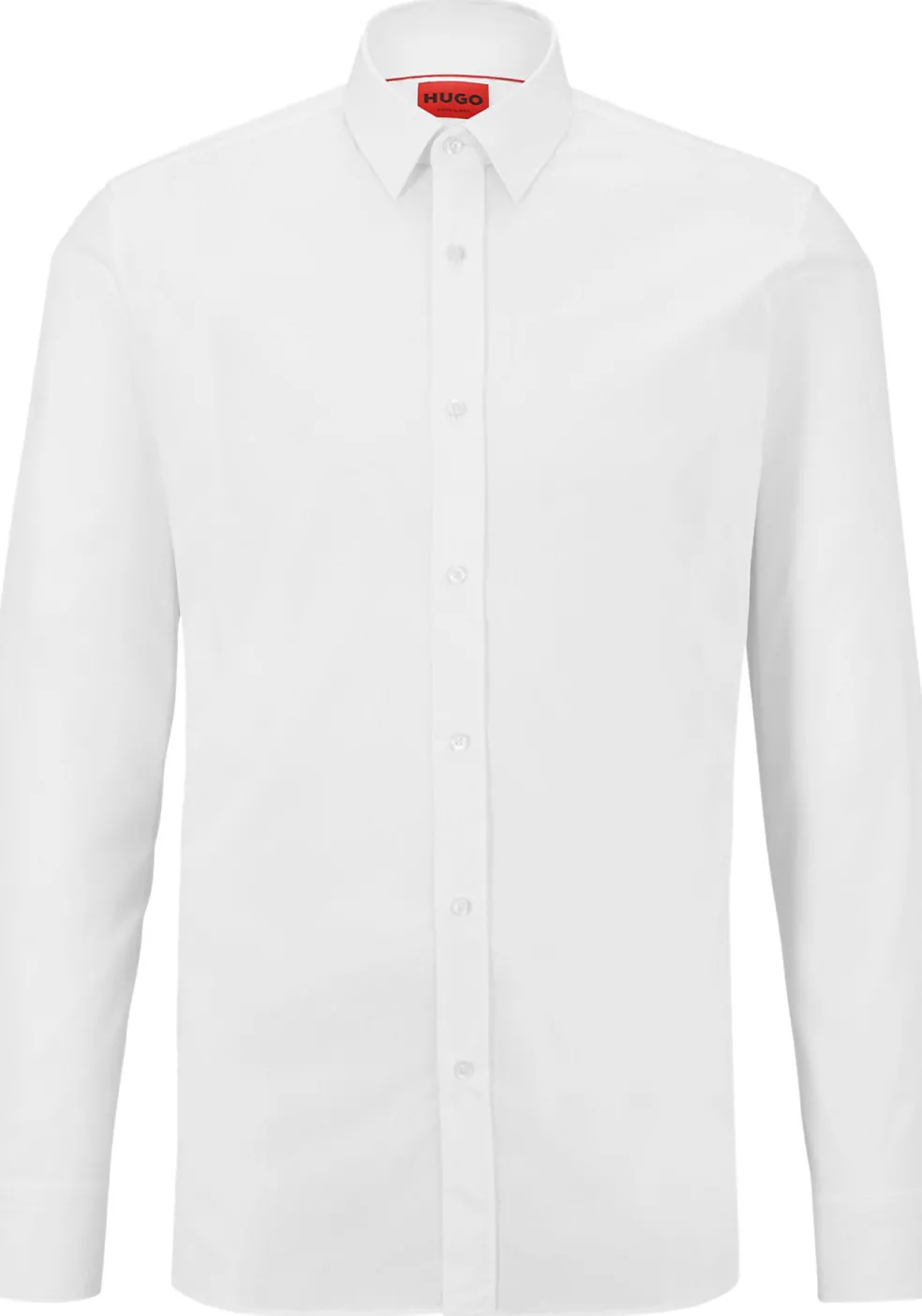 HUGO Elisha slim fit overhemd, popeline, wit