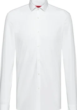 HUGO Erondo slim fit overhemd, popeline, wit
