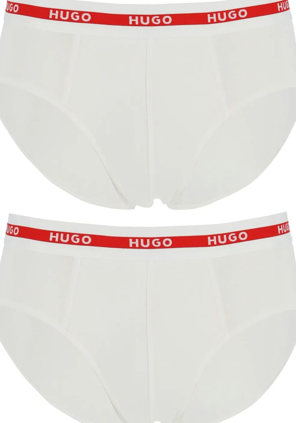 HUGO hipster briefs (2-pack), heren slips, wit