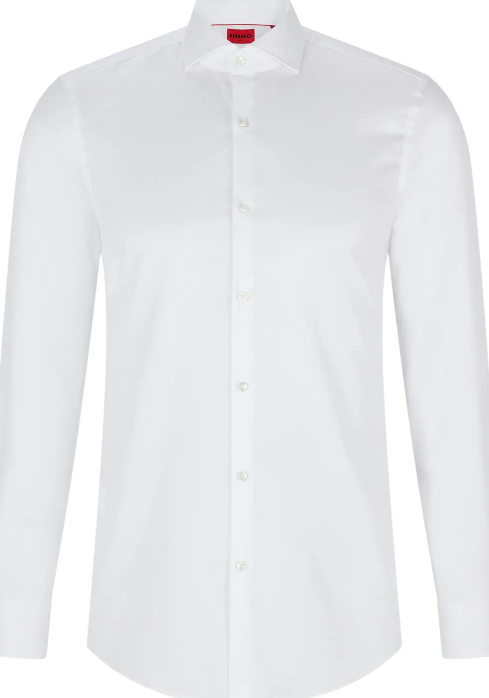 HUGO Kason slim fit overhemd, twill, wit
