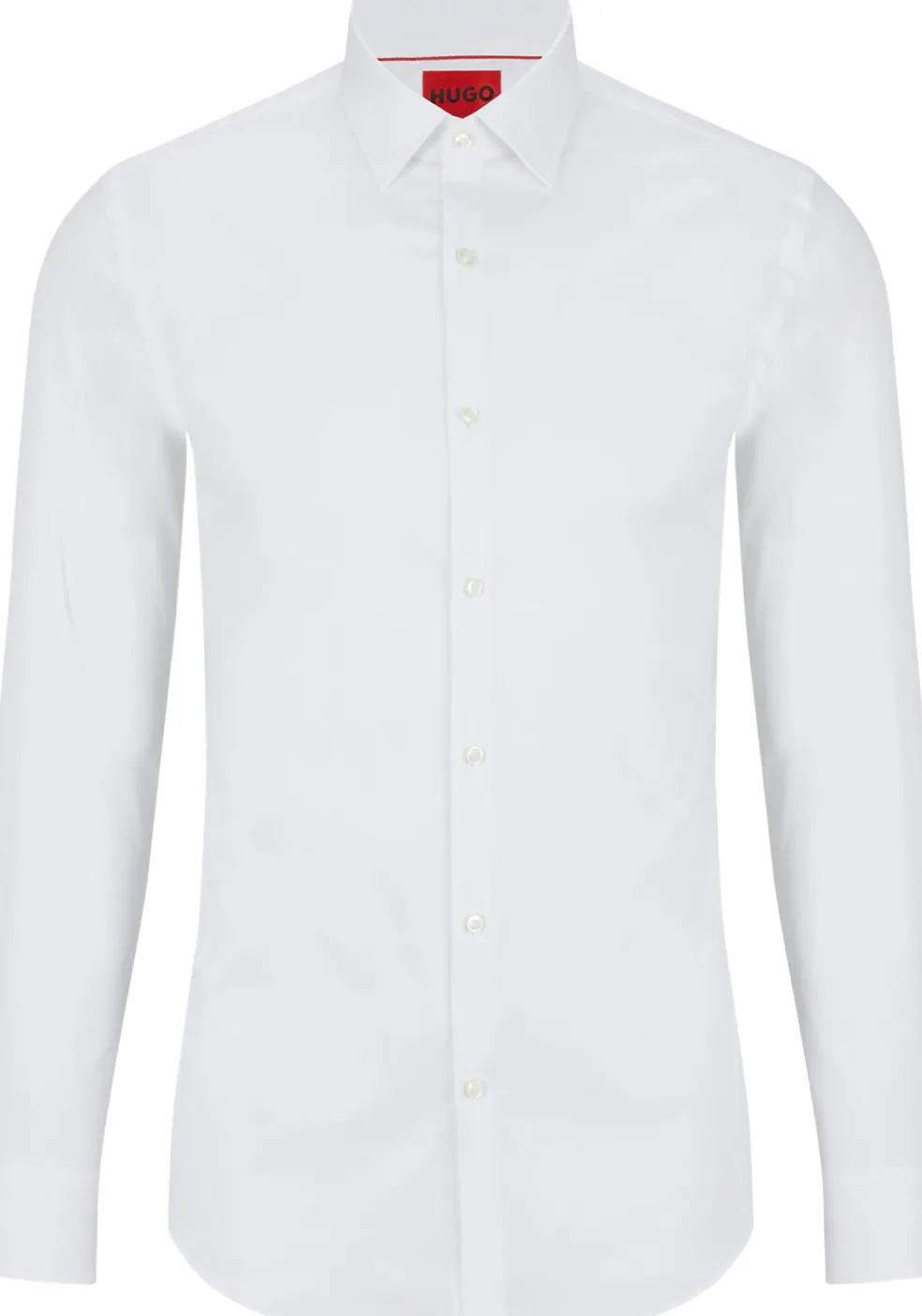 HUGO Kenno slim fit overhemd, popeline, wit