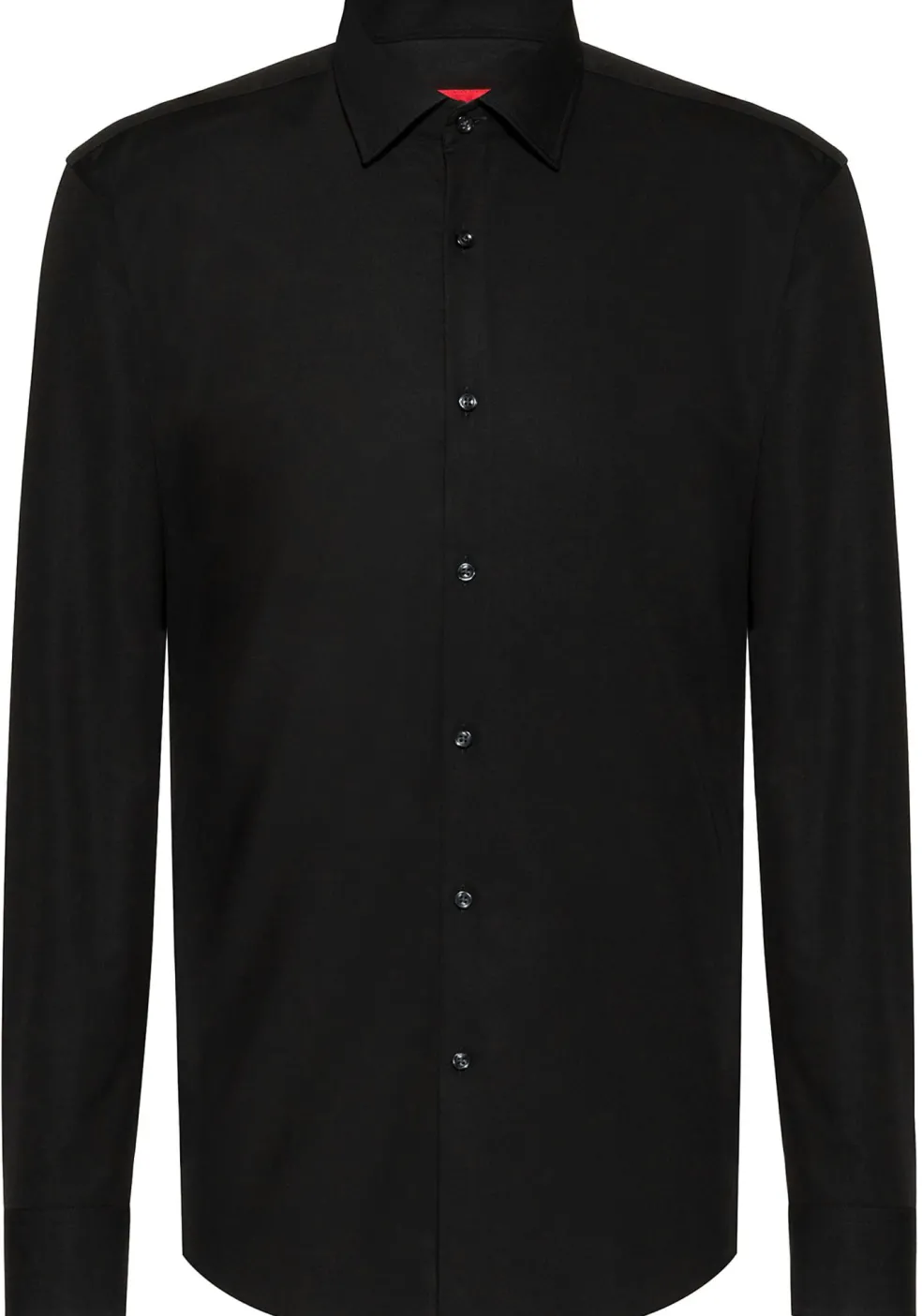 HUGO Kenno slim fit overhemd, popeline, zwart