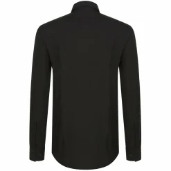 HUGO Kenno slim fit overhemd, popeline, zwart