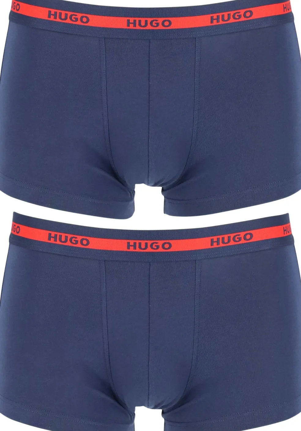 HUGO trunks (2-pack), heren boxers kort, navy