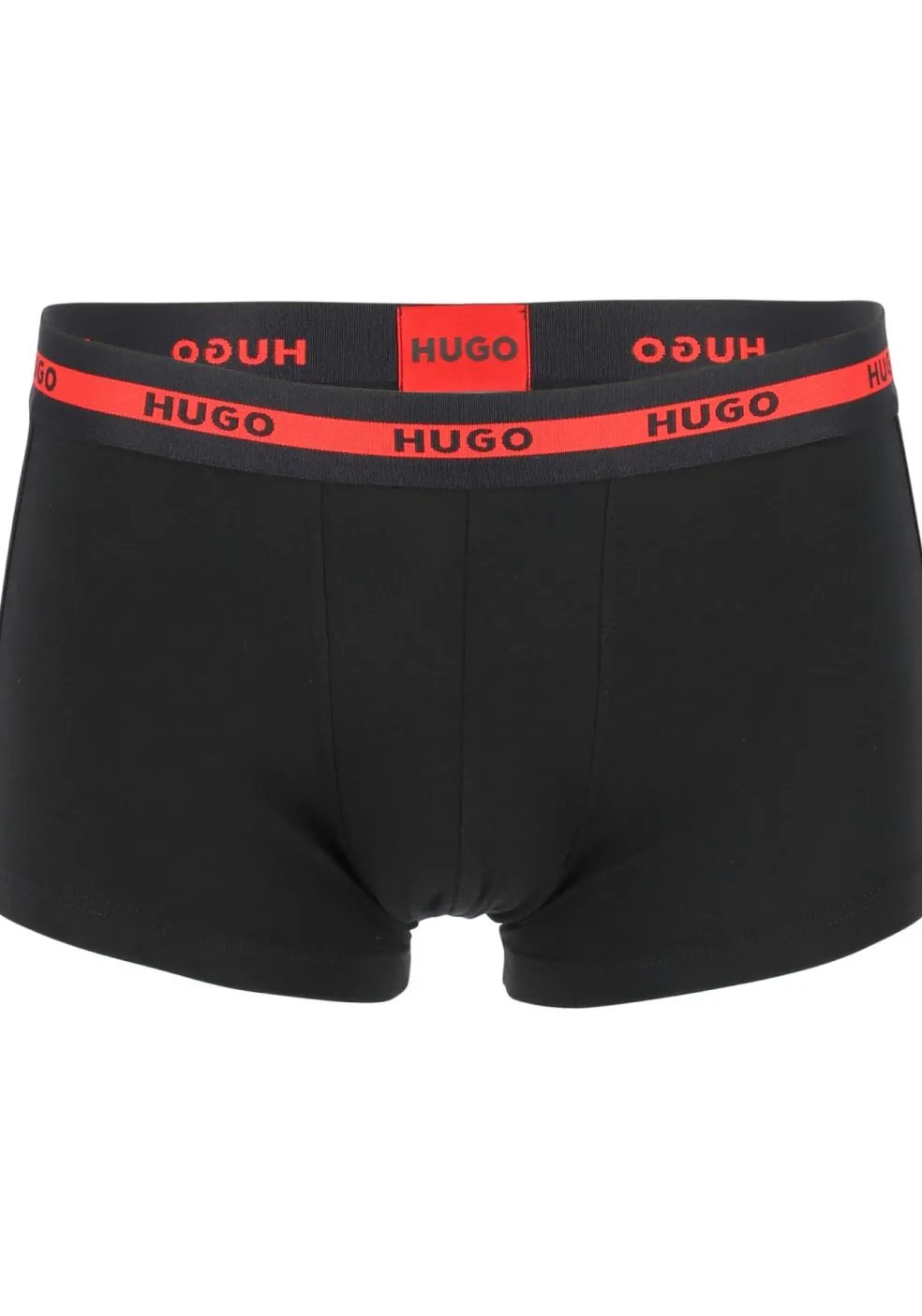 HUGO trunks (2-pack), heren boxers kort, rood, zwart
