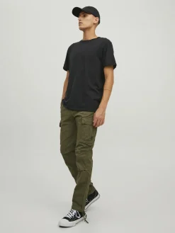 JACK & JONES Ace Tucker Cargoa loose fit, heren cargo broek, groen