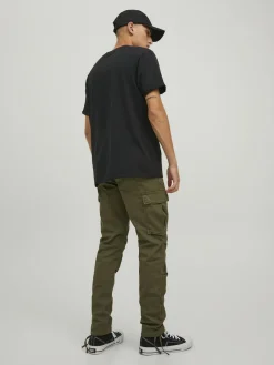 JACK & JONES Ace Tucker Cargoa loose fit, heren cargo broek, groen