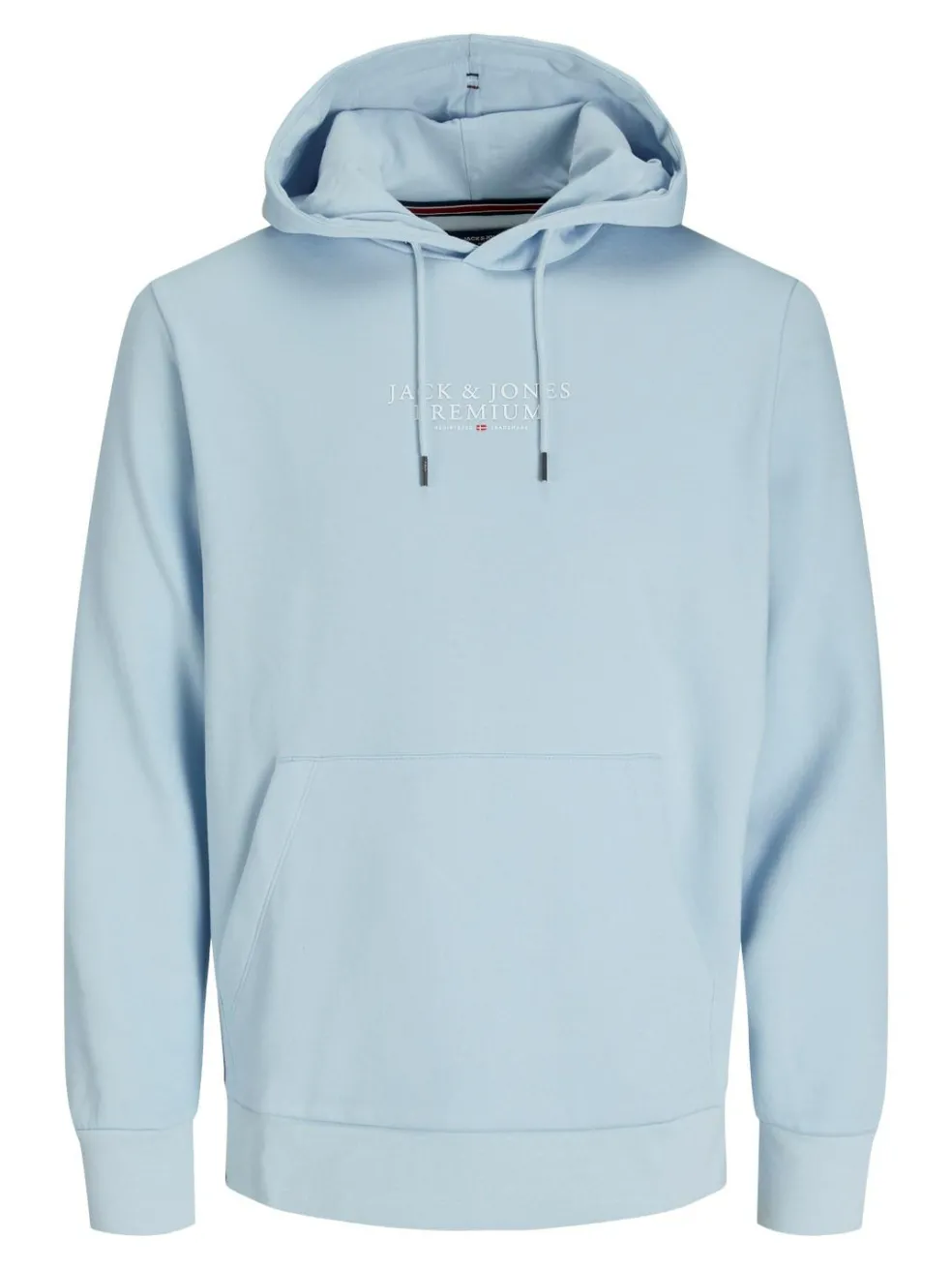 JACK & JONES Arie sweat hood slim fit, heren hoodie katoenmengsel met capuchon, blauw